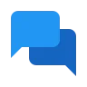 blue chat icon