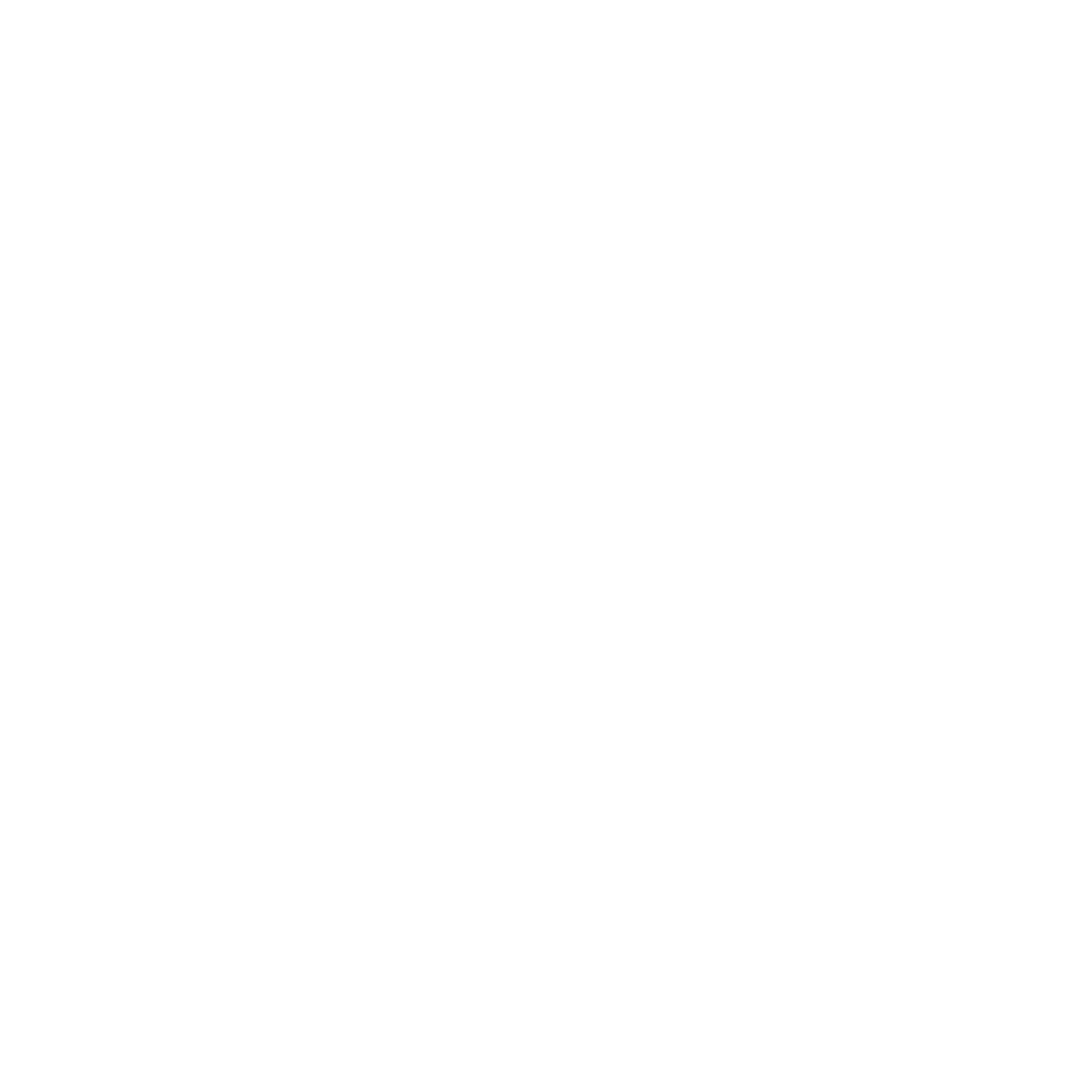the garden logo white