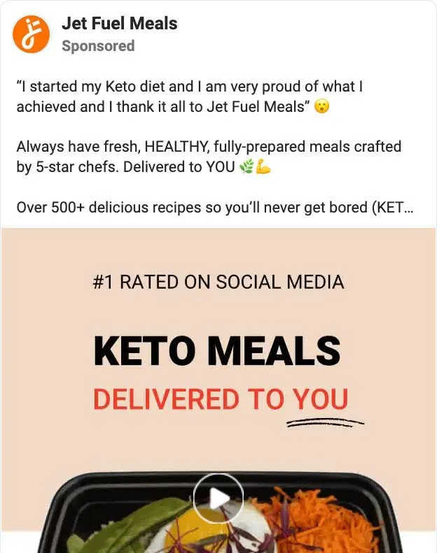 facebook ads example