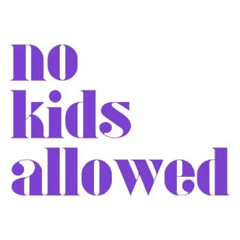 no kids allowed logo