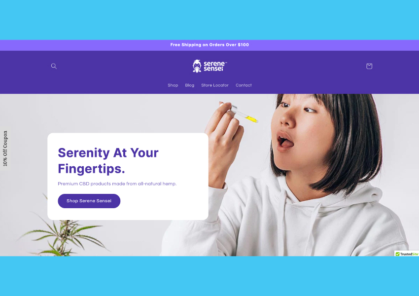 serene sensei responsive web design