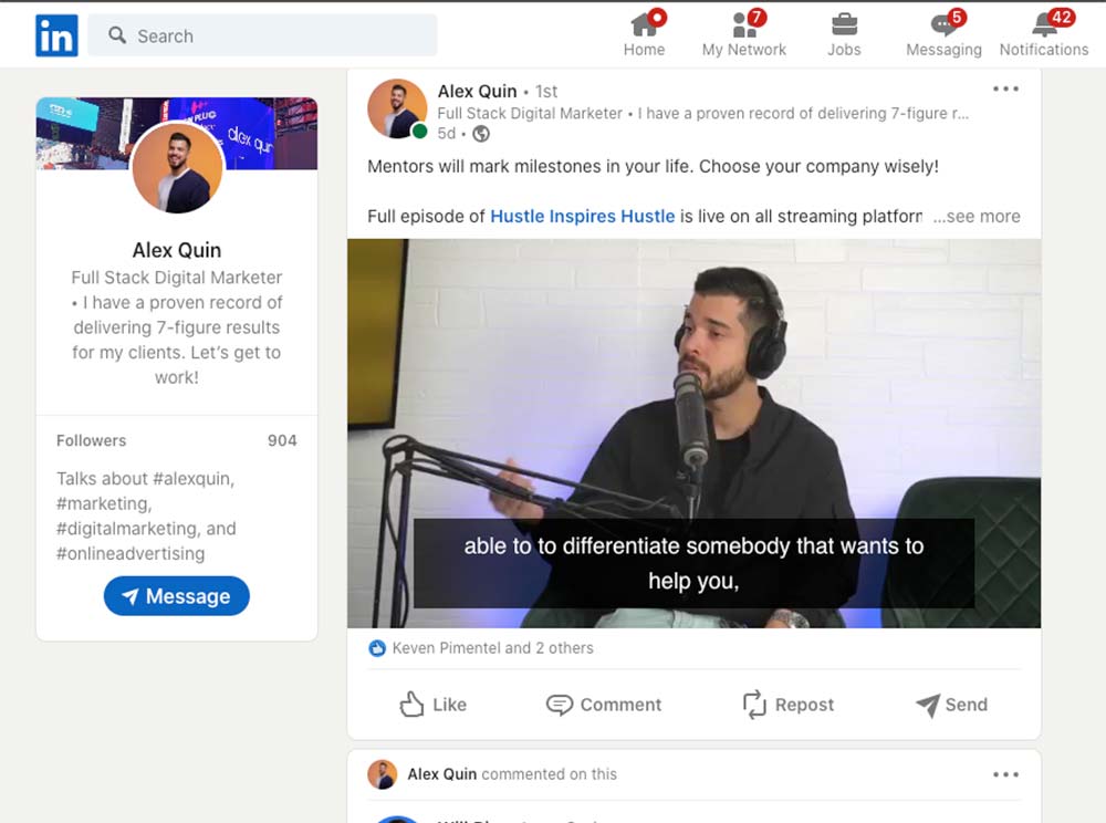 using social media